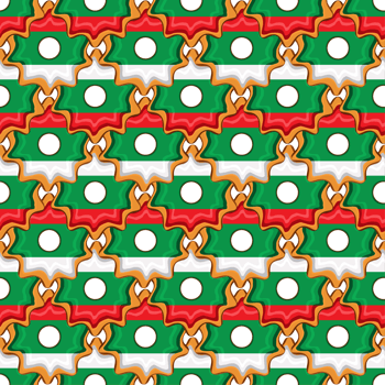 Pattern cookie with flag country Bulgaria in tasty biscuit png