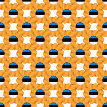 Pattern cookie with flag country Estonia in tasty biscuit png