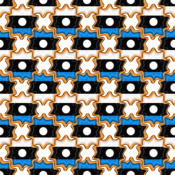 Pattern cookie with flag country Estonia in tasty biscuit png