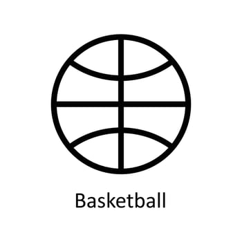 Basketball Vector  outline Icons. Simple stock illustration stock