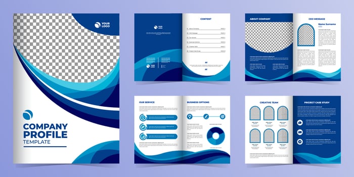 Professional Company Profile Template vector