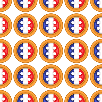 Pattern cookie with flag country France in tasty biscuit png