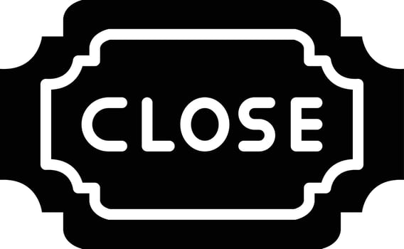 Close Vector Icon Design Illustration