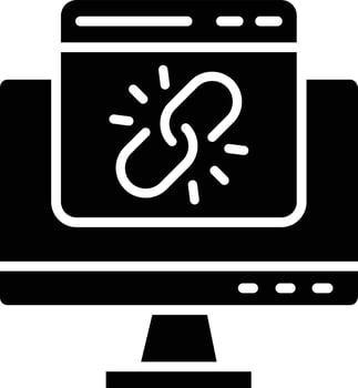 Web link Vector Icon Design Illustration
