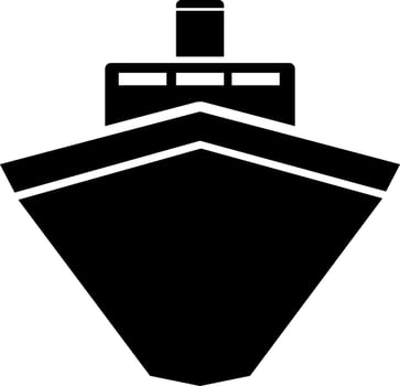 Ship, icon. Summer vector icon Black Thin flat Symbol of Tourism for Web and App development Isolated on White Background. Vector on white background