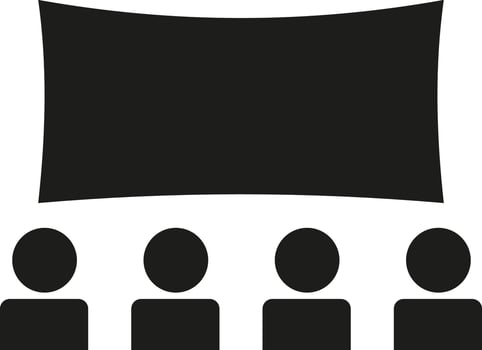 Theater icon, curtains stage theater icon vector