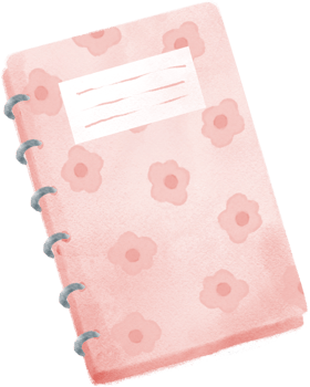 cute sweet school text book back to school watercolour illustration png