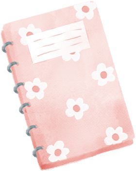 cute sweet school text book back to school watercolour illustration png