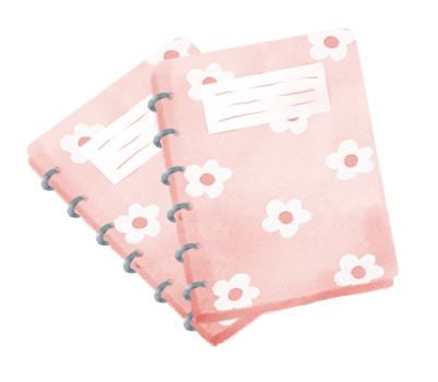 cute sweet school text book back to school watercolour illustration png