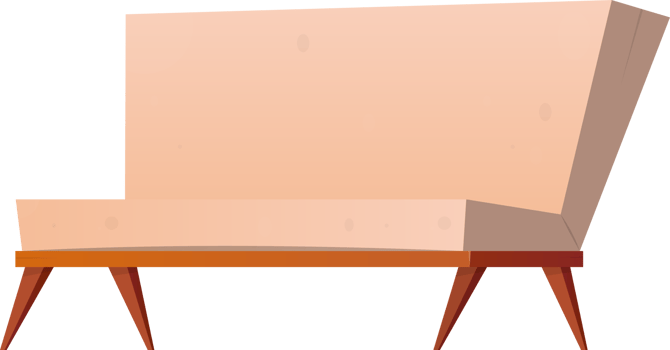 Cartoon sofa clip art png