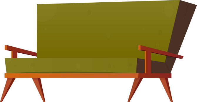 Cartoon sofa clip art png