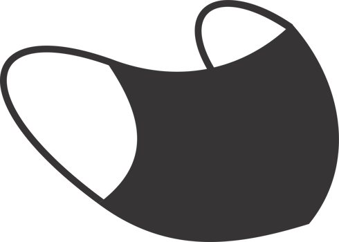 Black mask PNG