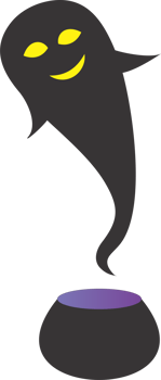 The ghost in the Halloween night PNG