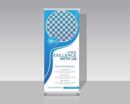 Fashion Roll Up Banner vector