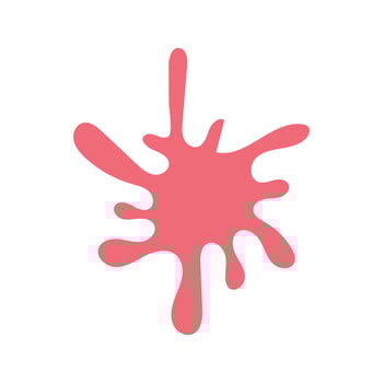 Colorful paint splatter or splash water isolated art decoration vector illustration
