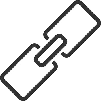 Link, url line icon. Simple, modern flat vector illustration for mobile app, website or desktop app on gray background