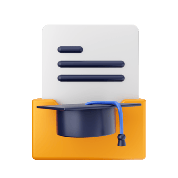 3d folder icon illustration render png
