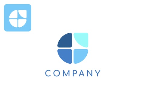 G letter vector logo. formed of cut out circle clean and simple logo. suitable for food or beauty product logo