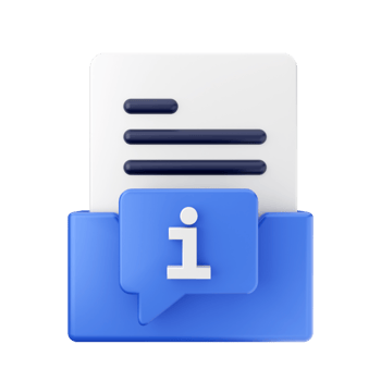 3d folder icon illustration render png