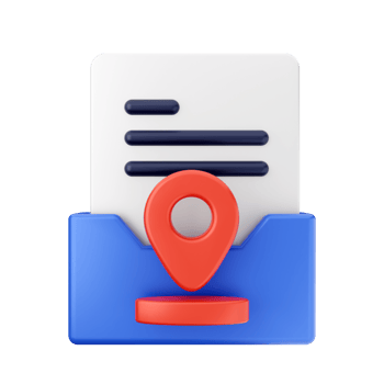 3d folder icon illustration render png