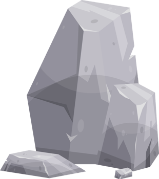 Cartoon mountain rock clip art png