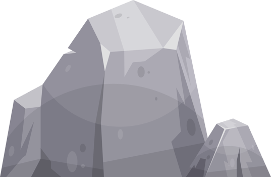 Cartoon mountain rock clip art png