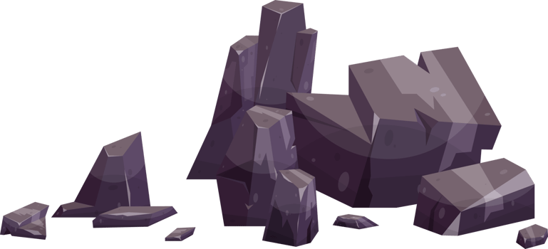 Cartoon mountain rock clip art png