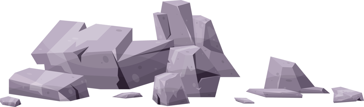 Cartoon mountain rock clip art png