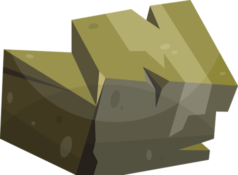 Cartoon mountain rock clip art png