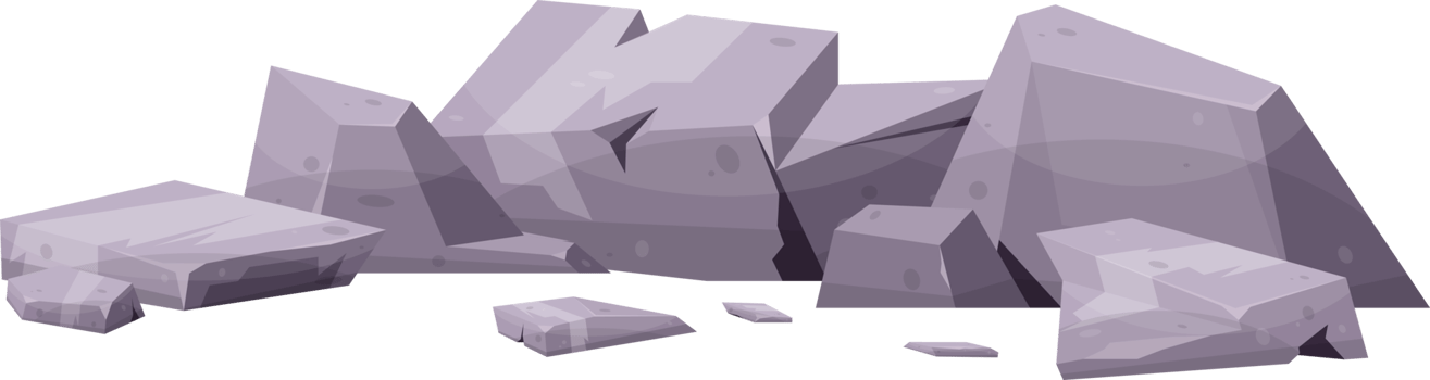 Cartoon mountain rock clip art png
