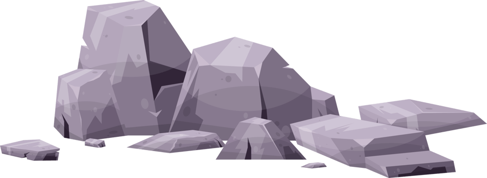 Cartoon mountain rock clip art png