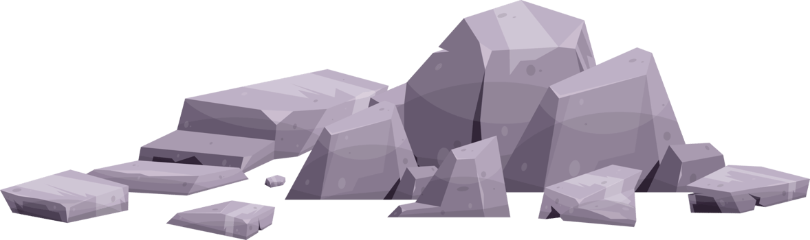 Cartoon mountain rock clip art png