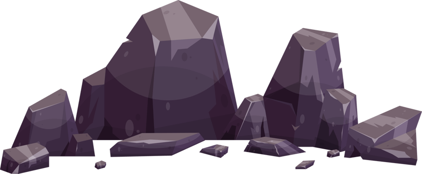 Cartoon mountain rock clip art png