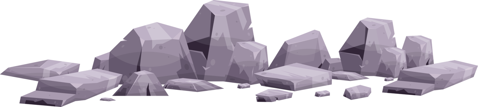Cartoon mountain rock clip art png