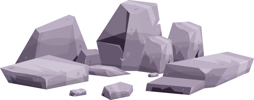 Cartoon mountain rock clip art png