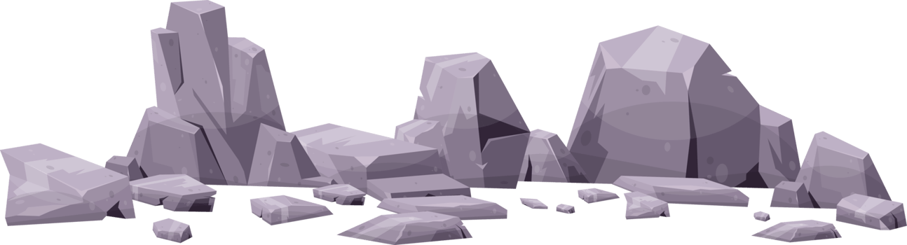 Cartoon mountain rock clip art png