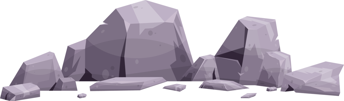 Cartoon mountain rock clip art png