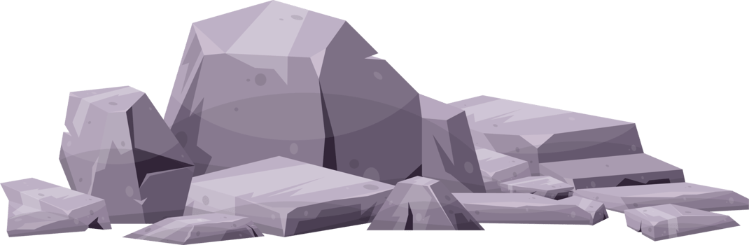 Cartoon mountain rock clip art png