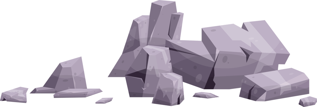 Cartoon mountain rock clip art png