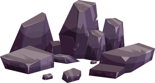Cartoon mountain rock clip art png