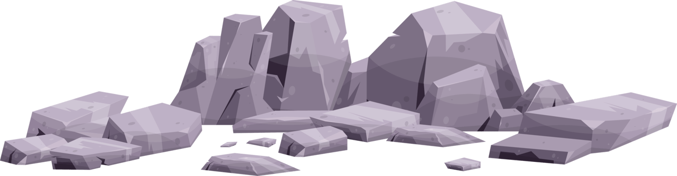Cartoon mountain rock clip art png