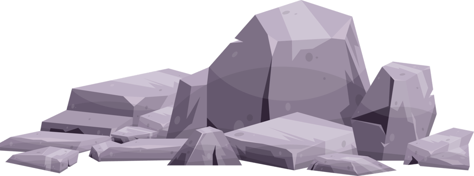 Cartoon mountain rock clip art png