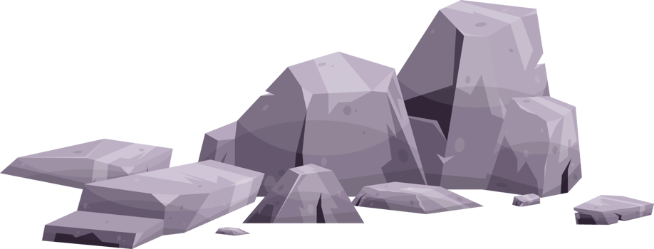 Cartoon mountain rock clip art png