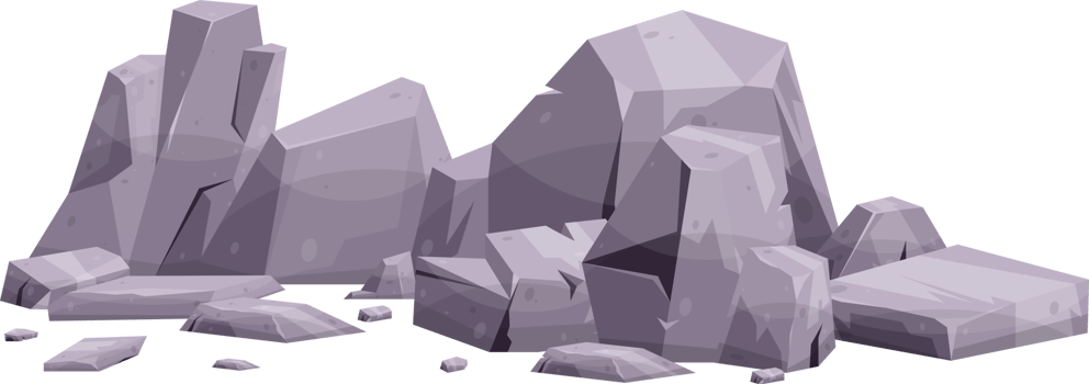 Cartoon mountain rock clip art png