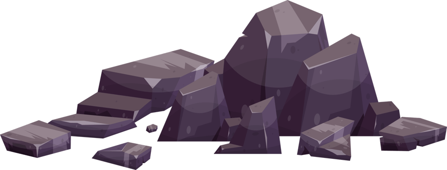 Cartoon mountain rock clip art png