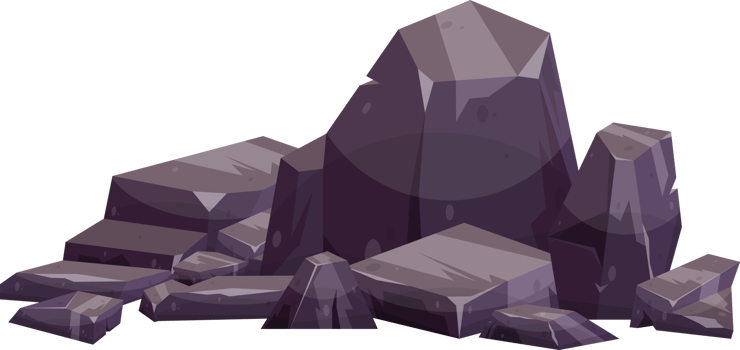 Cartoon mountain rock clip art png
