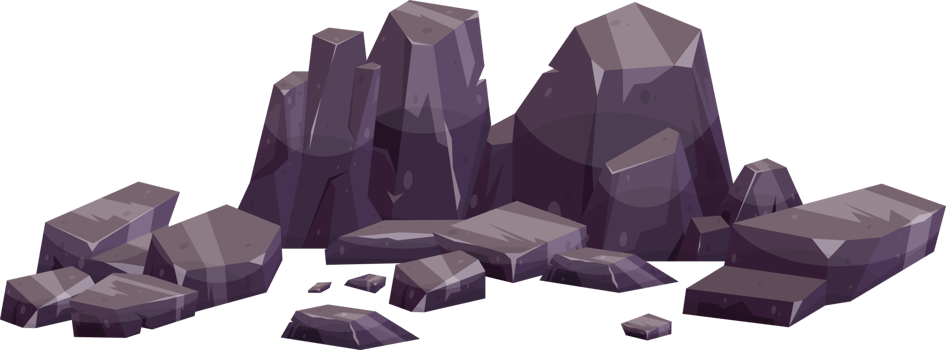 Cartoon mountain rock clip art png