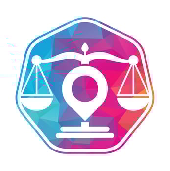 Justice point logo vector template. Creative Law Firm logo design concept.