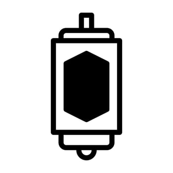 lantern icon duotone black style ramadan illustration vector element and symbol perfect.