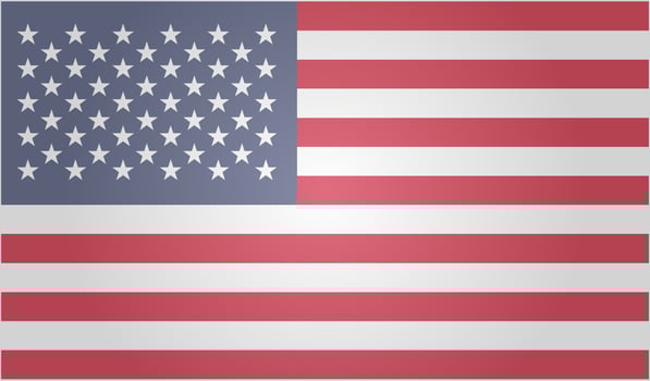Flag of America. Symbol of USA. Vector illustration. EPS 10